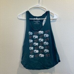 Angkor Elephant Print Tank Top